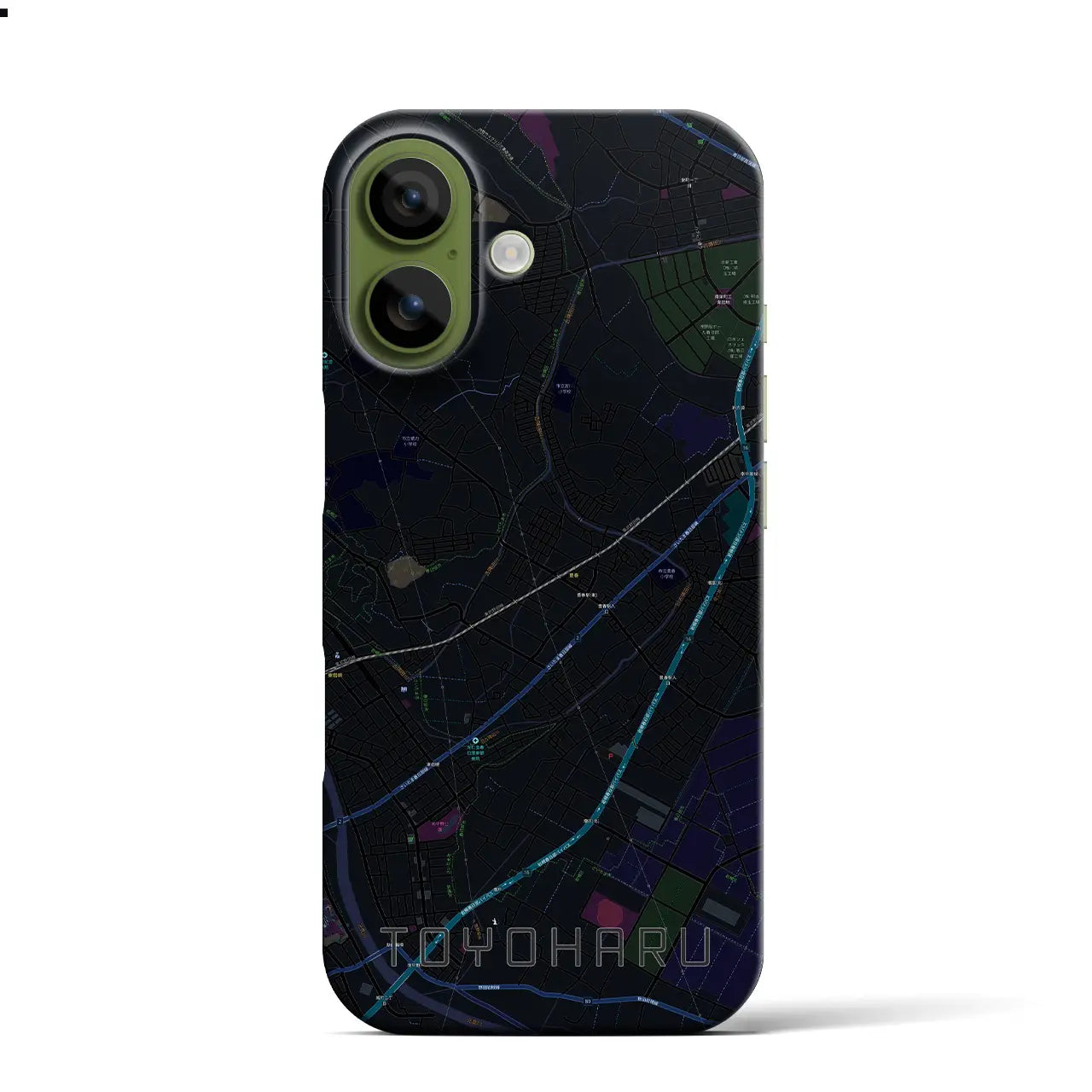 【豊春(埼玉県)】地図柄iPhoneケース(バックカバータイプ)