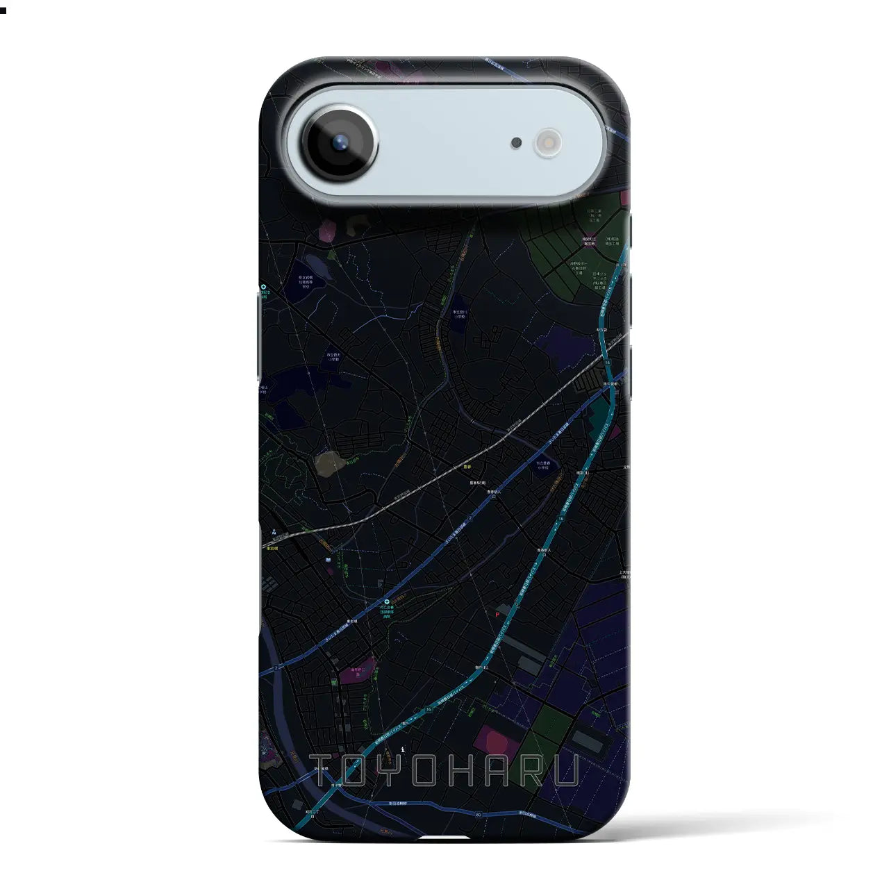 【豊春(埼玉県)】地図柄iPhoneケース(バックカバータイプ)