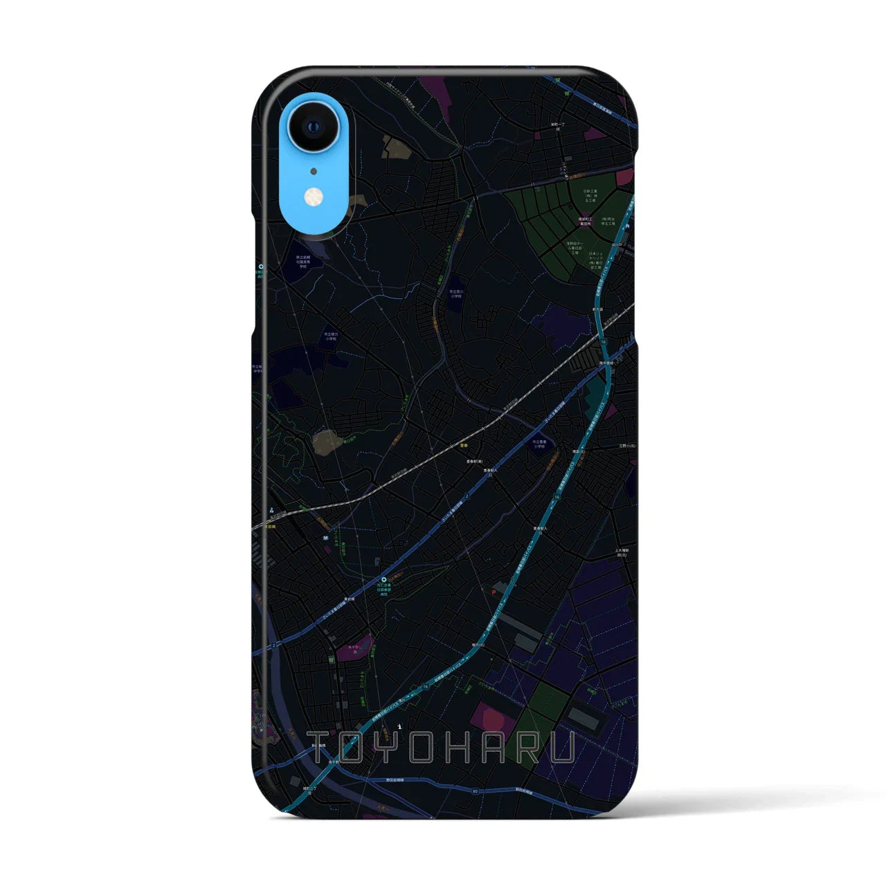 【豊春(埼玉県)】地図柄iPhoneケース(バックカバータイプ)