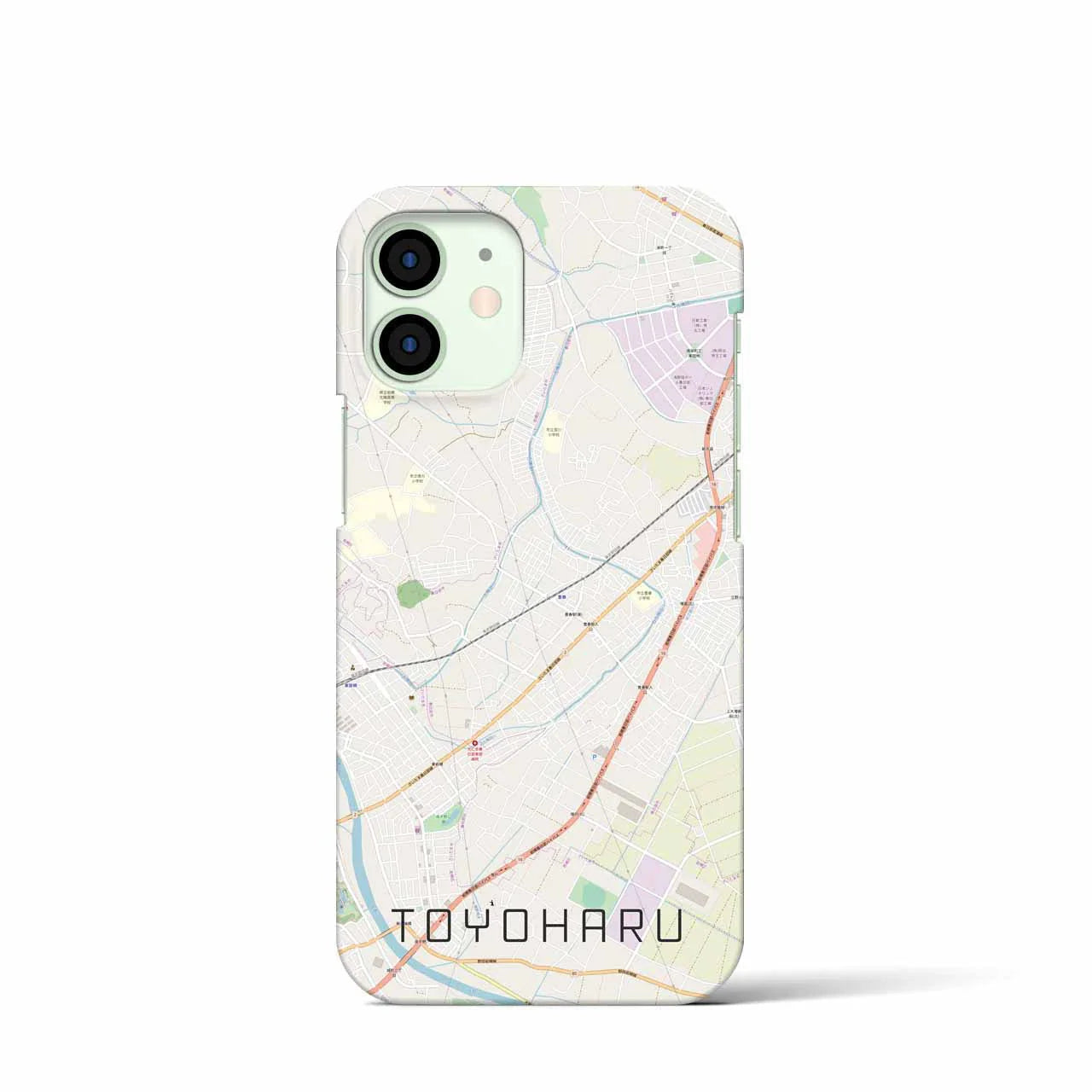 【豊春(埼玉県)】地図柄iPhoneケース(バックカバータイプ)