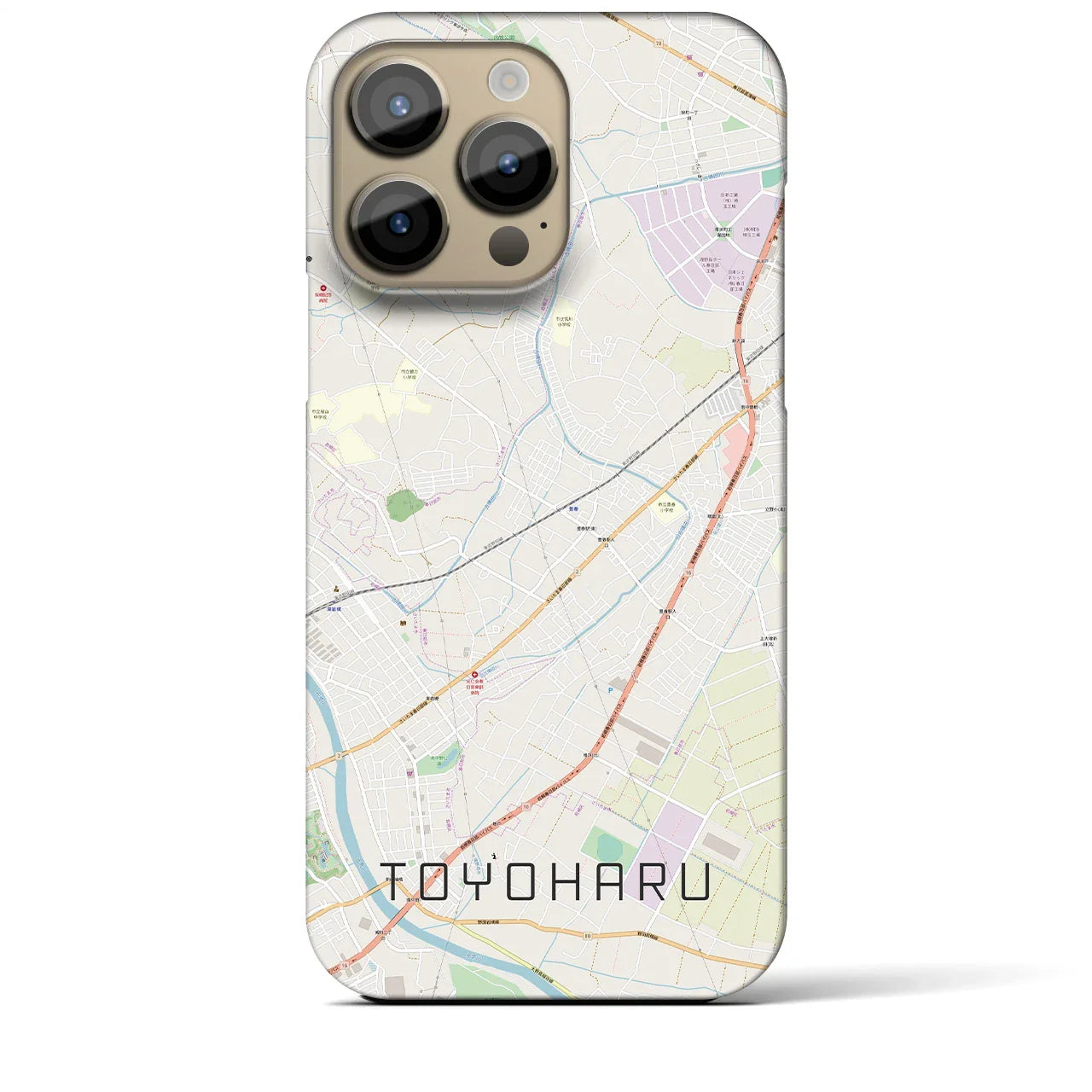 【豊春(埼玉県)】地図柄iPhoneケース(バックカバータイプ)