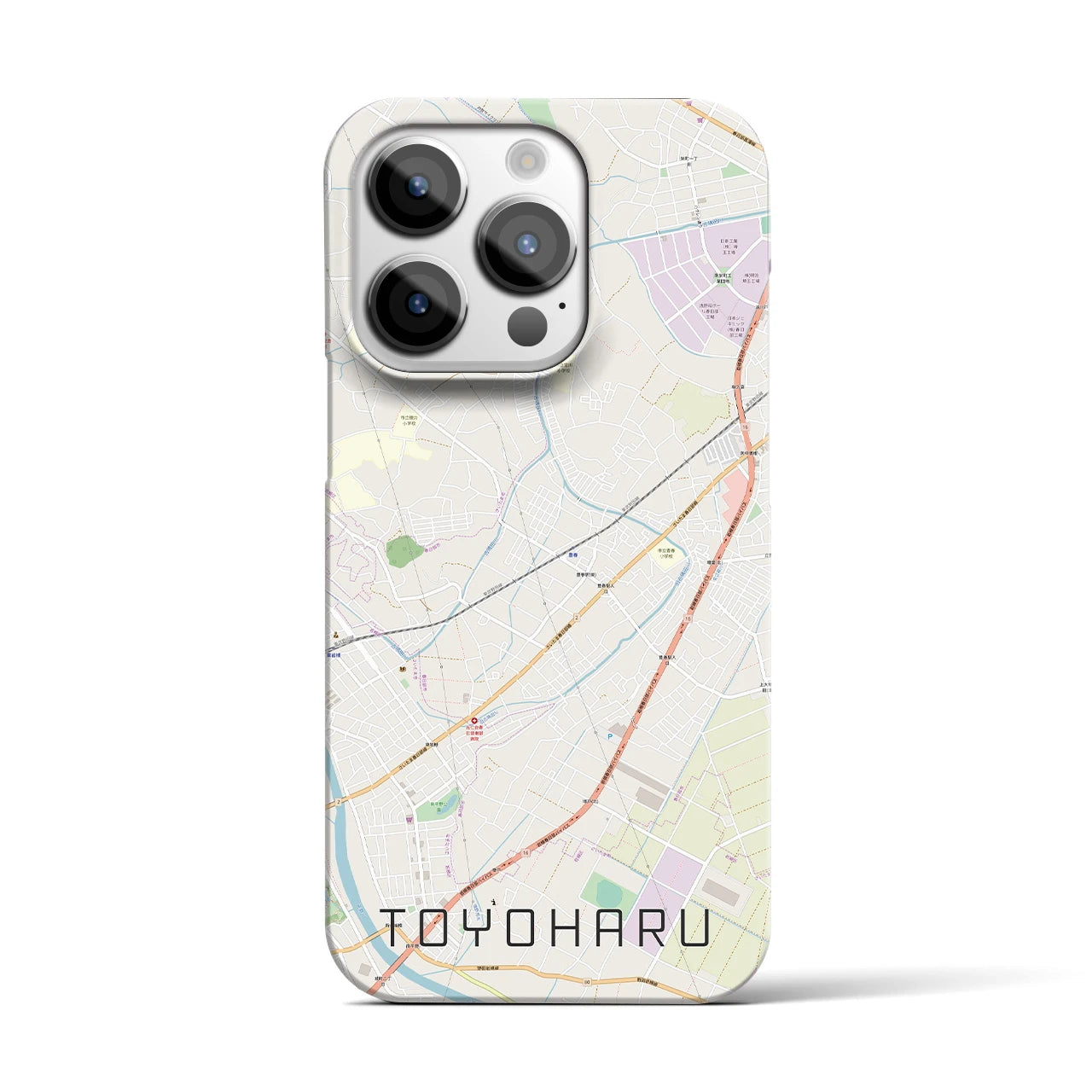 【豊春(埼玉県)】地図柄iPhoneケース(バックカバータイプ)