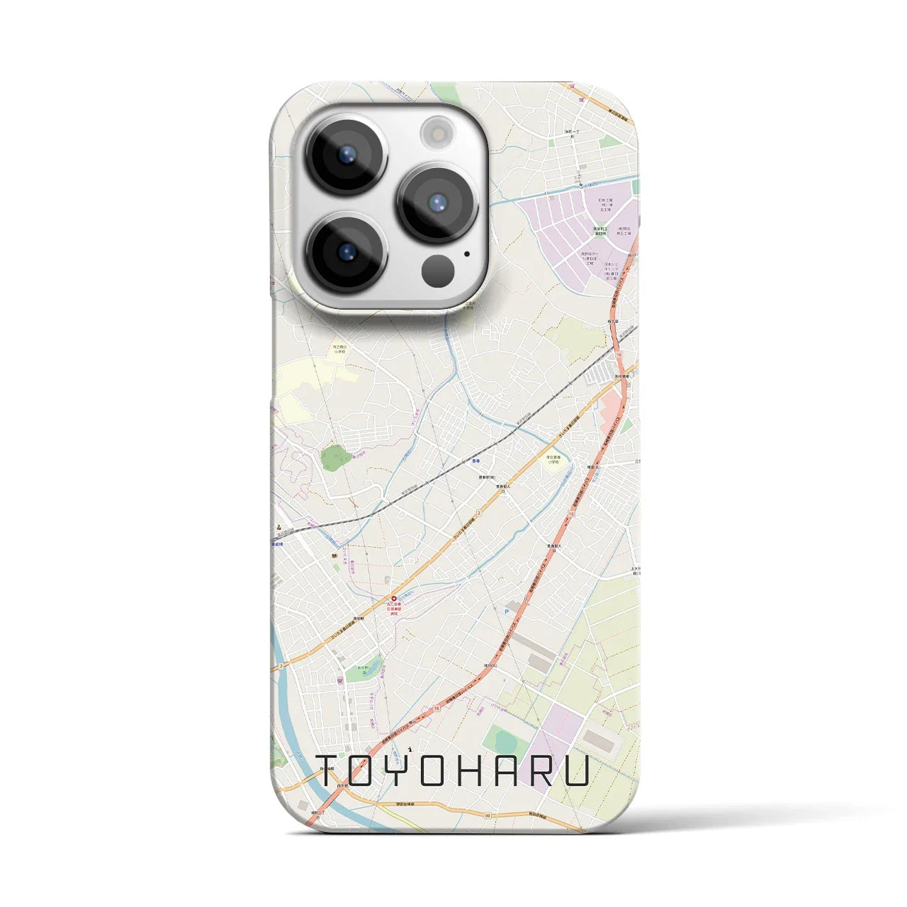 【豊春(埼玉県)】地図柄iPhoneケース(バックカバータイプ)