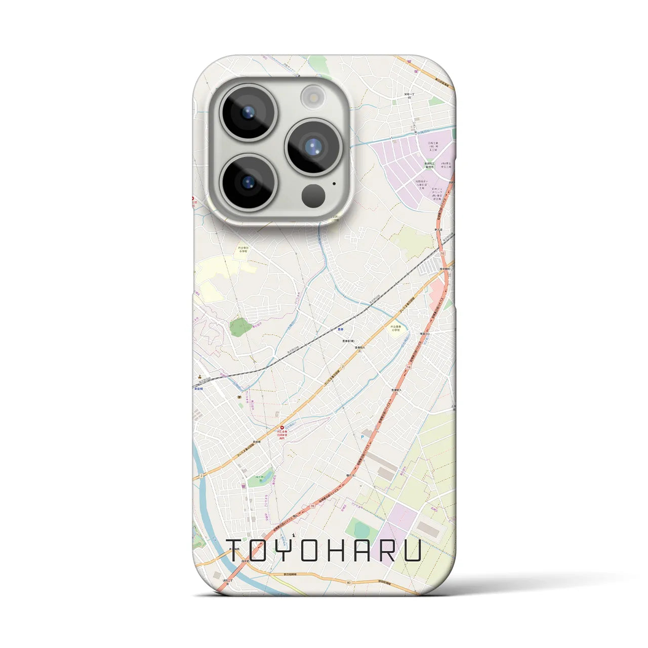【豊春(埼玉県)】地図柄iPhoneケース(バックカバータイプ)