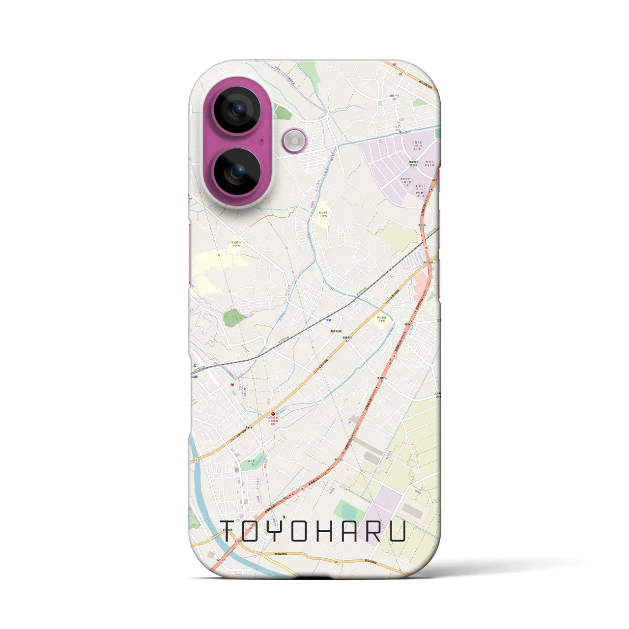 【豊春(埼玉県)】地図柄iPhoneケース(バックカバータイプ)