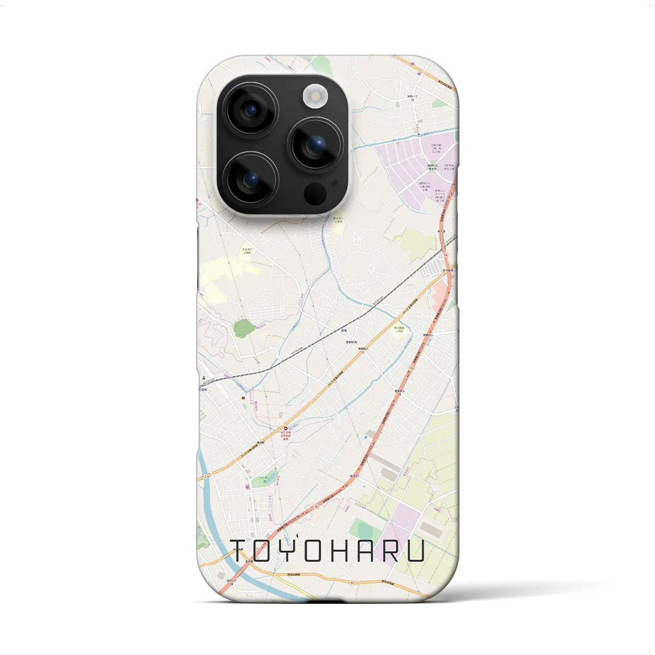 【豊春(埼玉県)】地図柄iPhoneケース(バックカバータイプ)