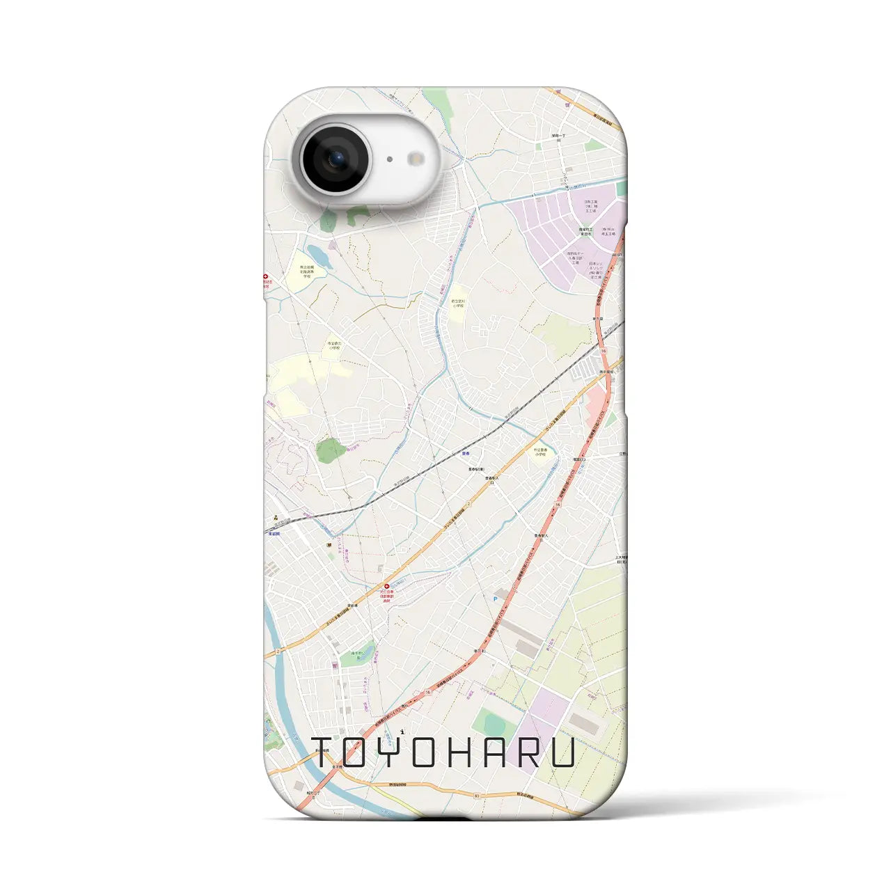 【豊春(埼玉県)】地図柄iPhoneケース(バックカバータイプ)