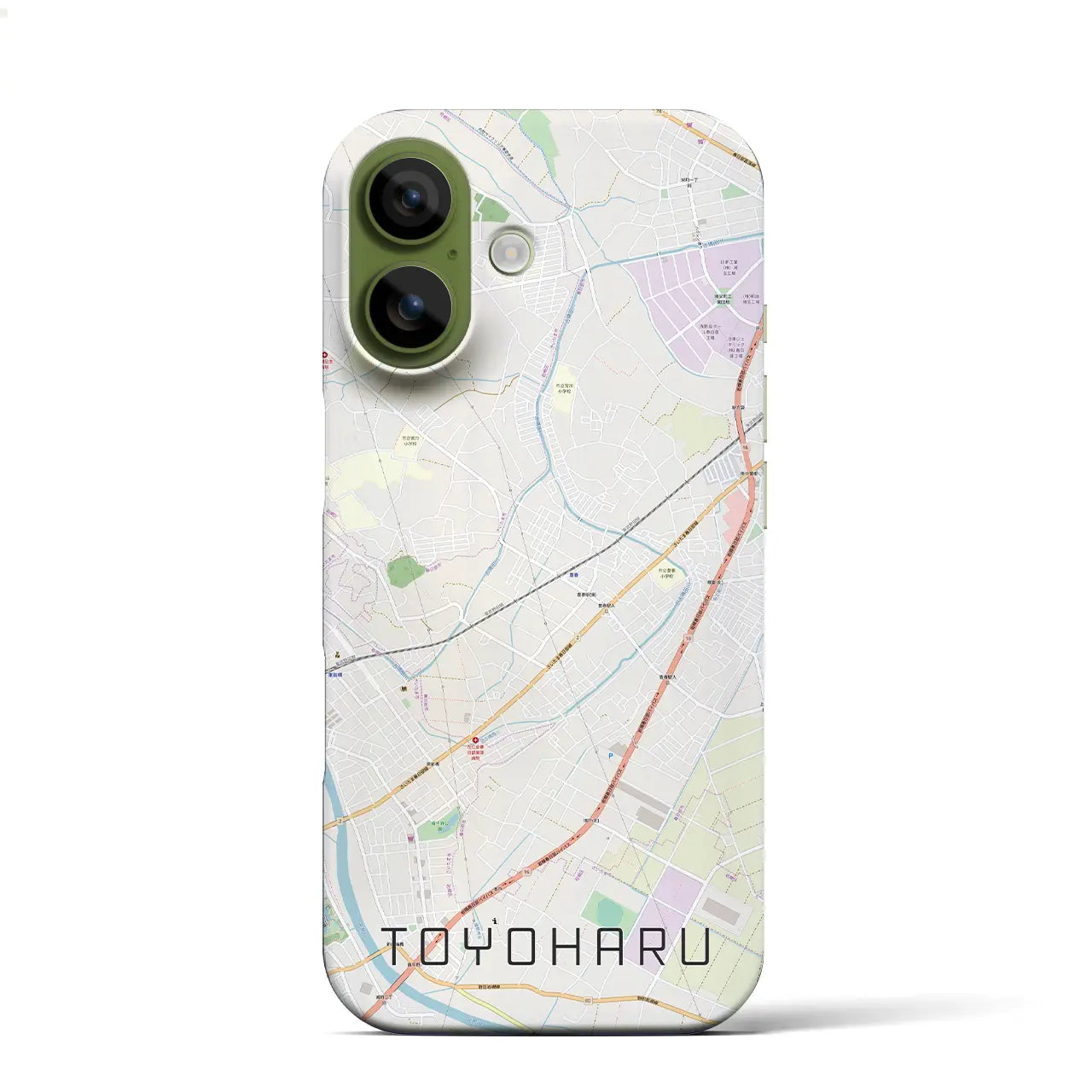 【豊春(埼玉県)】地図柄iPhoneケース(バックカバータイプ)
