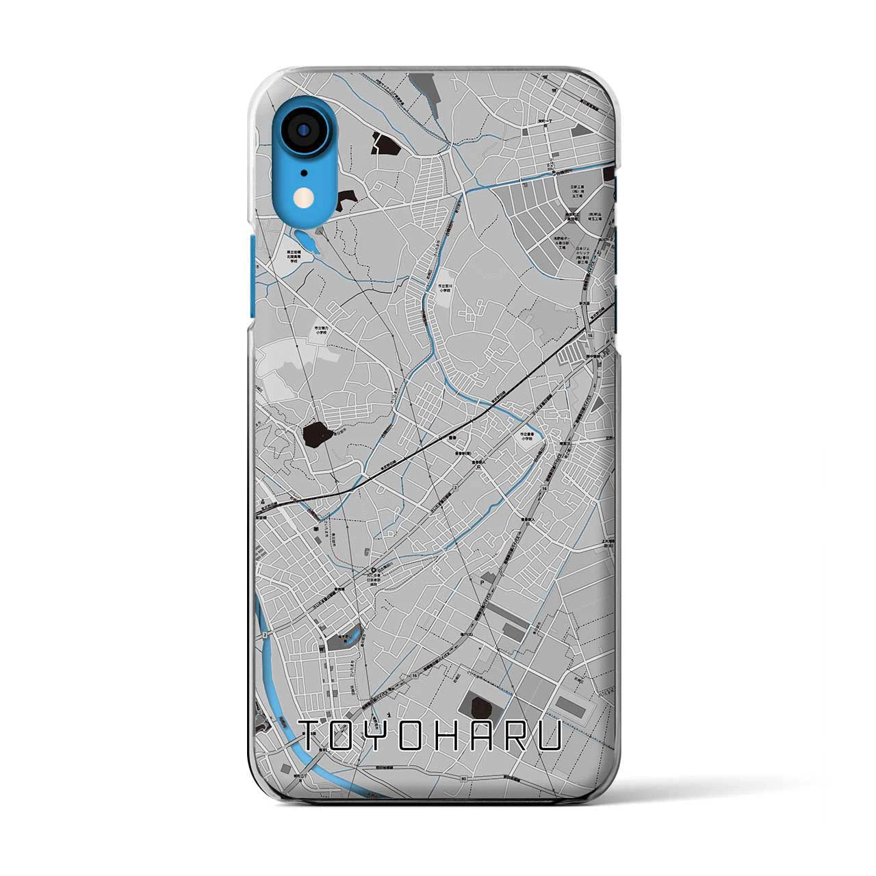 【豊春(埼玉県)】地図柄iPhoneケース(クリアタイプ)