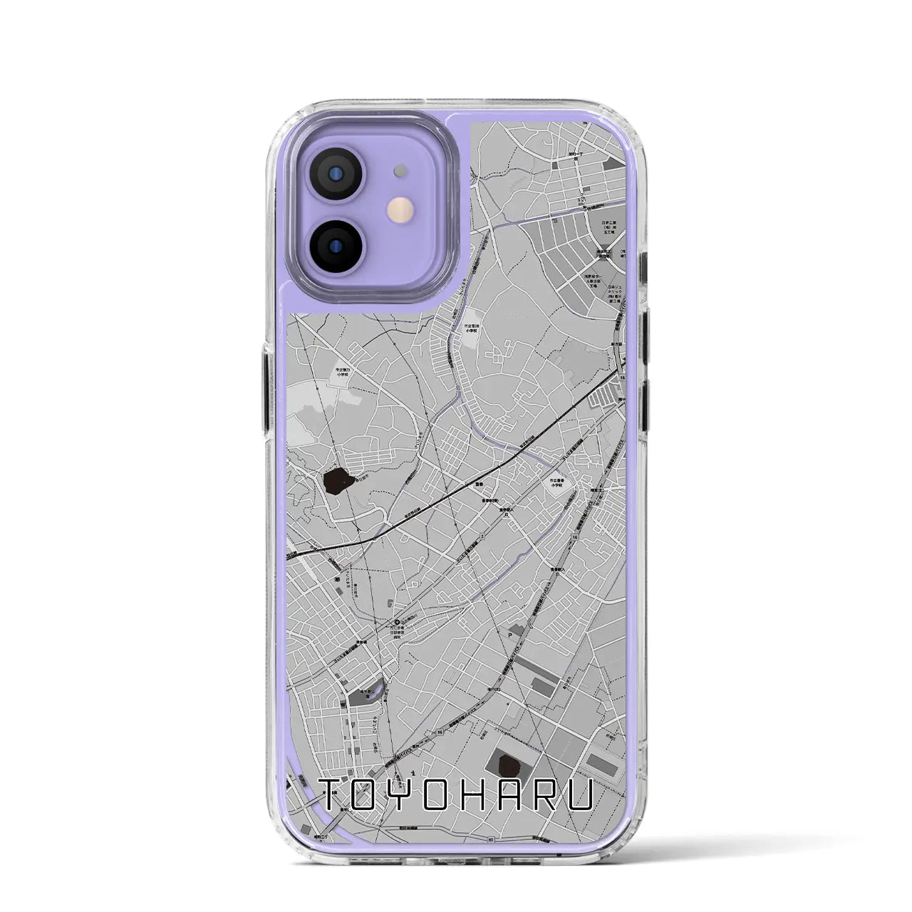 【豊春(埼玉県)】地図柄iPhoneケース(MagSafeタイプ)