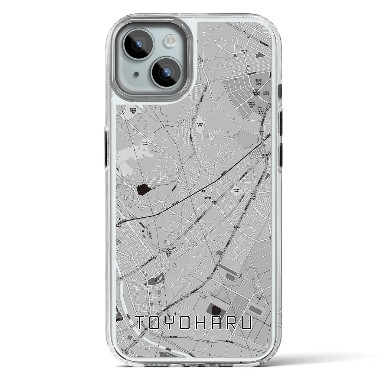 【豊春(埼玉県)】地図柄iPhoneケース(MagSafeタイプ)