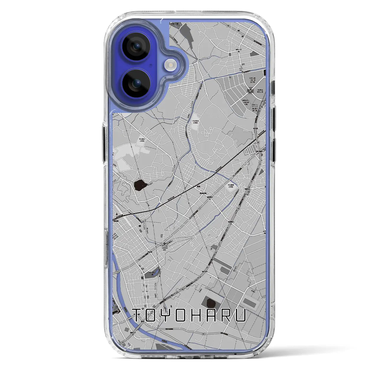 【豊春(埼玉県)】地図柄iPhoneケース(MagSafeタイプ)