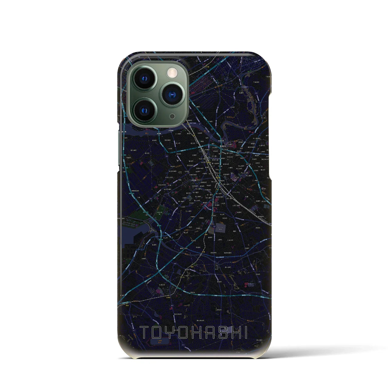 【豊橋(愛知県)】地図柄iPhoneケース(バックカバータイプ)