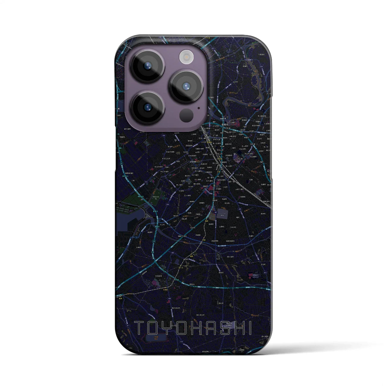 【豊橋(愛知県)】地図柄iPhoneケース(バックカバータイプ)