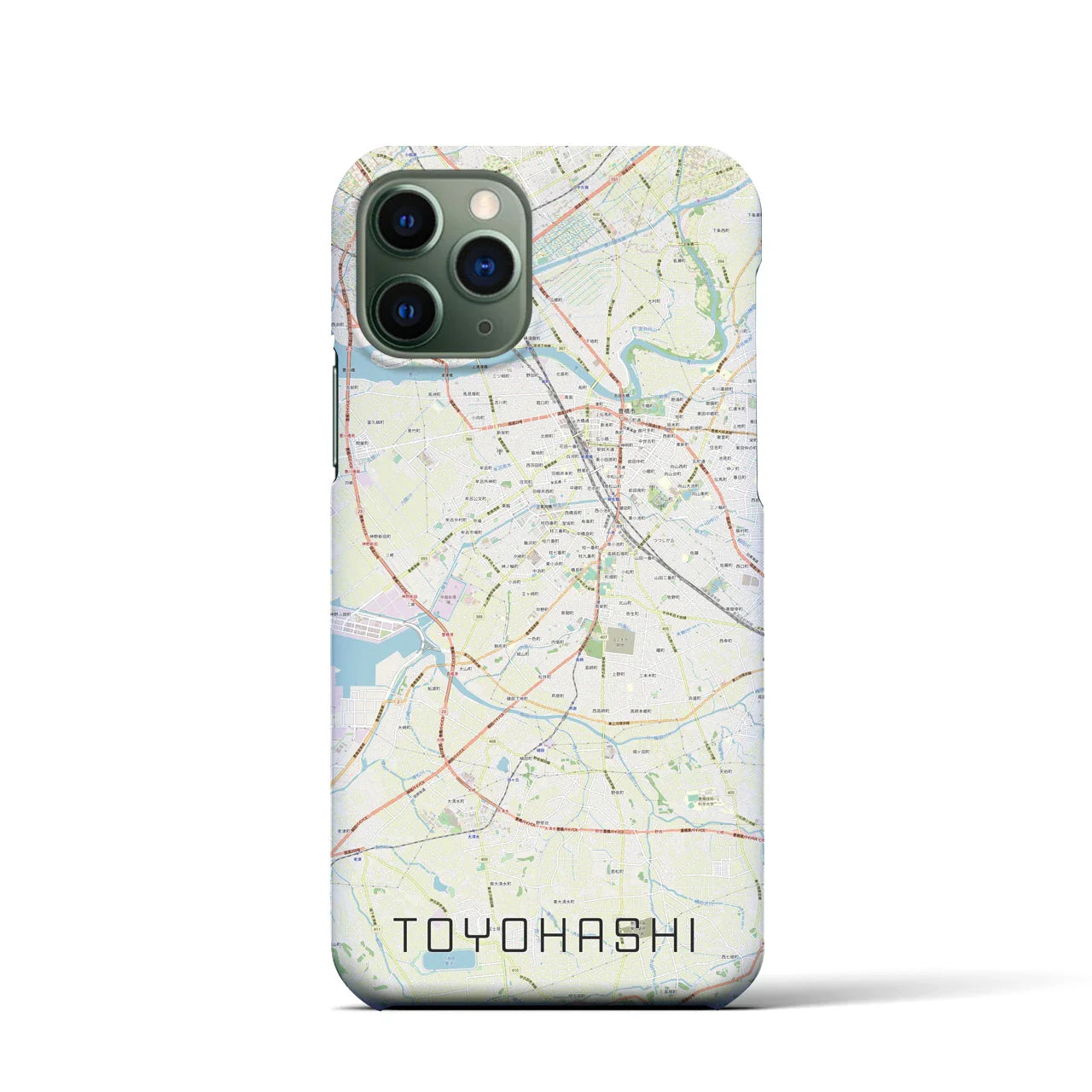 【豊橋(愛知県)】地図柄iPhoneケース(バックカバータイプ)