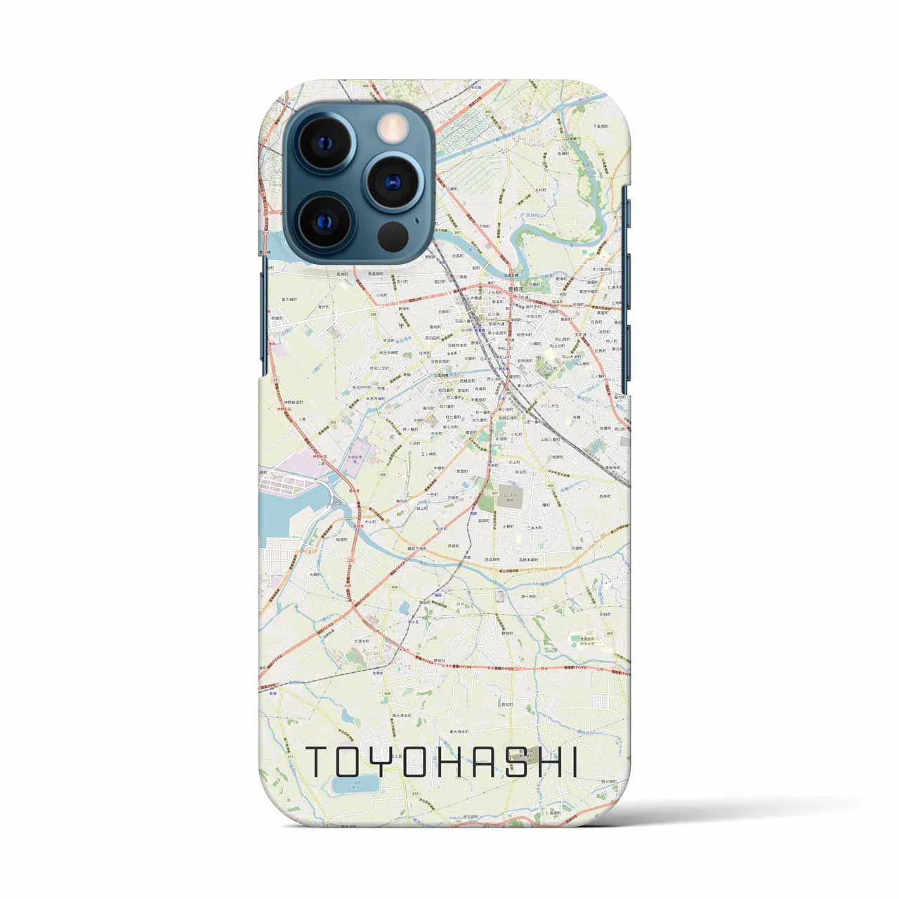 【豊橋(愛知県)】地図柄iPhoneケース(バックカバータイプ)