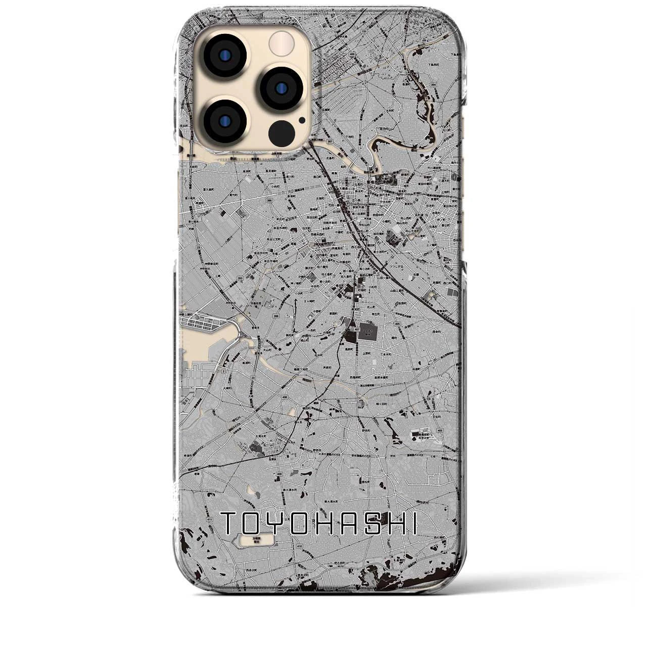 【豊橋(愛知県)】地図柄iPhoneケース(クリアタイプ)