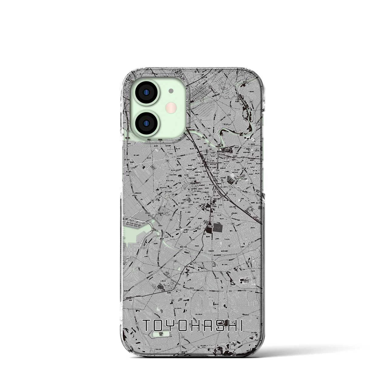 【豊橋(愛知県)】地図柄iPhoneケース(クリアタイプ)