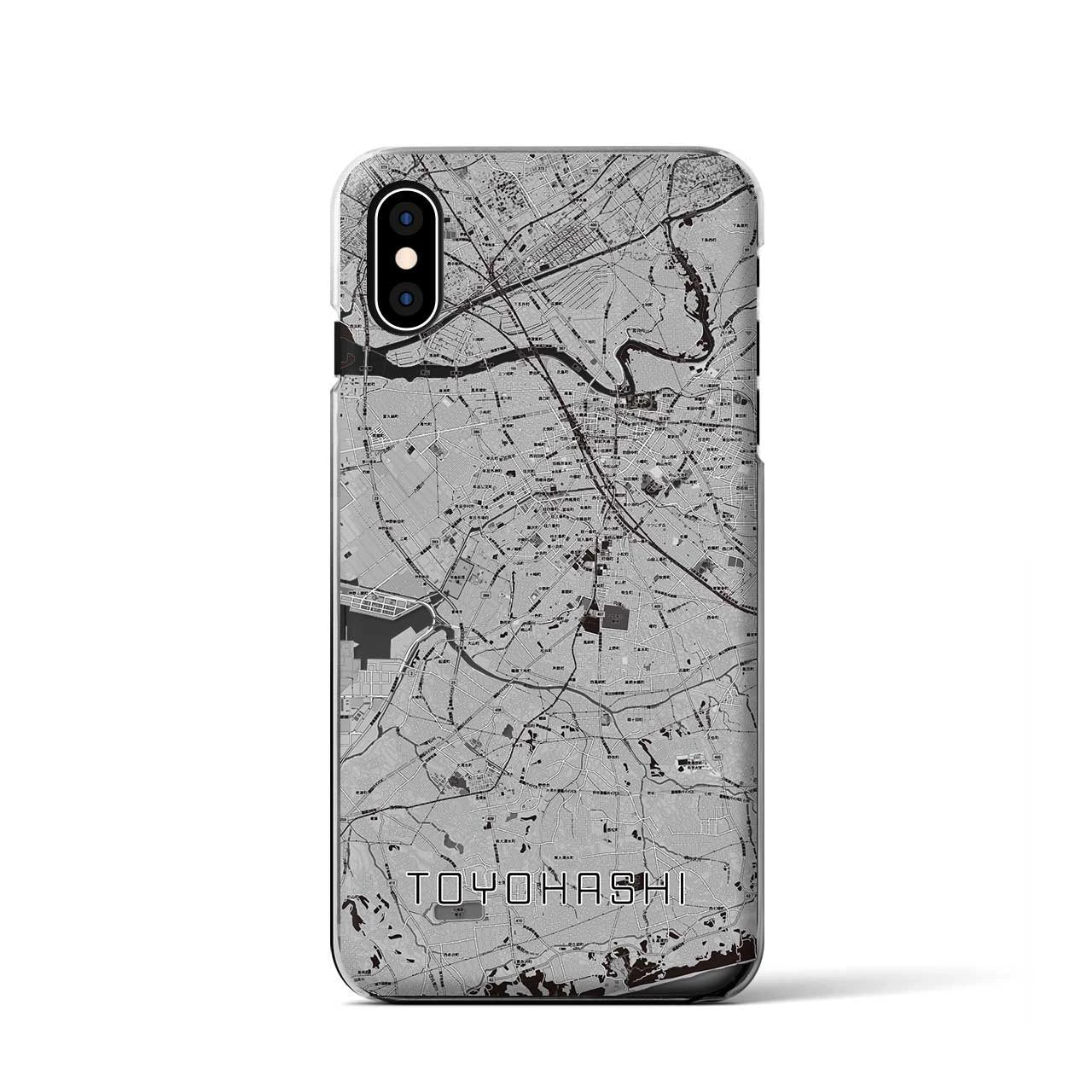 【豊橋(愛知県)】地図柄iPhoneケース(クリアタイプ)