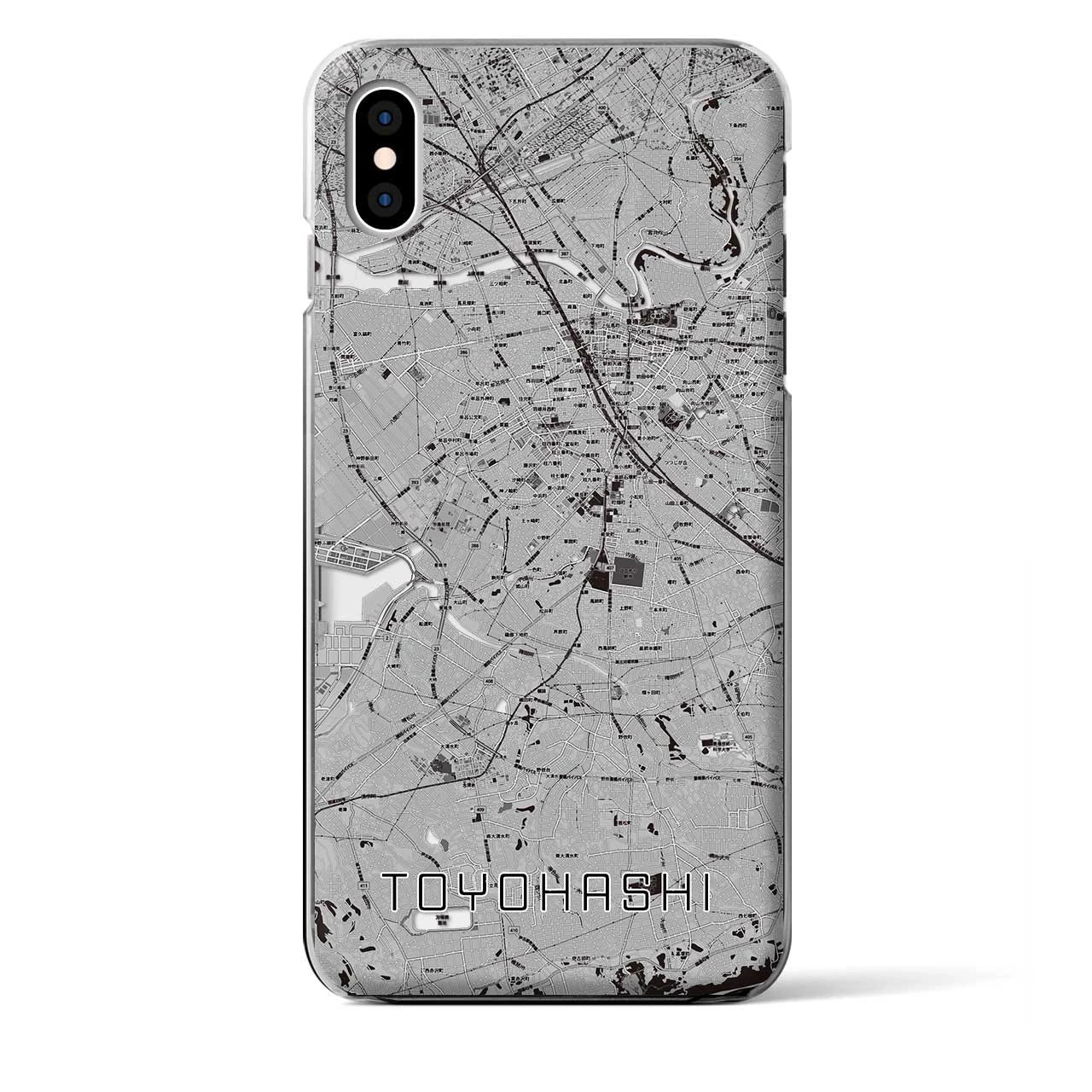 【豊橋(愛知県)】地図柄iPhoneケース(クリアタイプ)