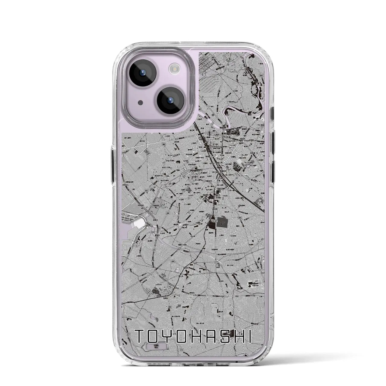 【豊橋(愛知県)】地図柄iPhoneケース(MagSafeタイプ)