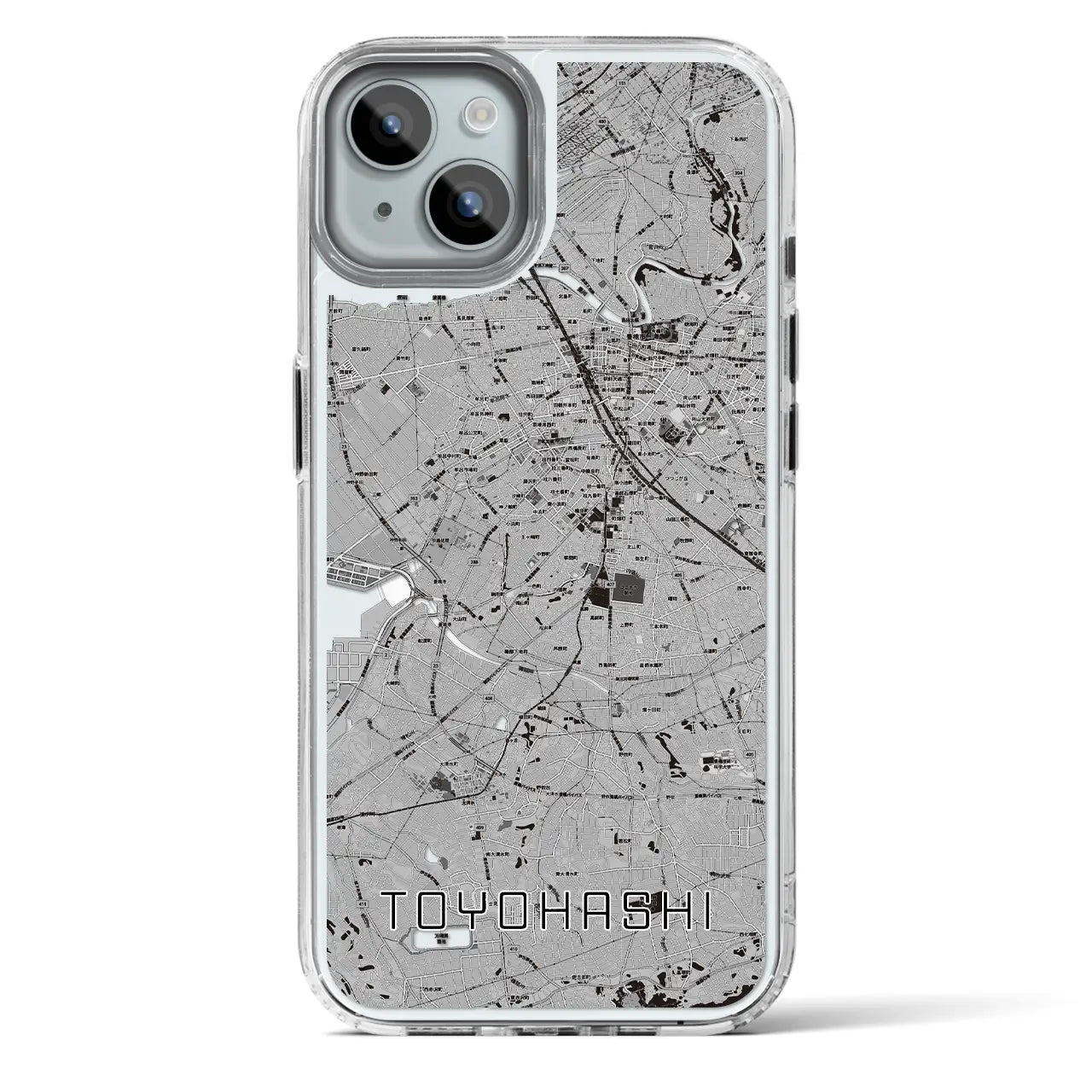 【豊橋(愛知県)】地図柄iPhoneケース(MagSafeタイプ)