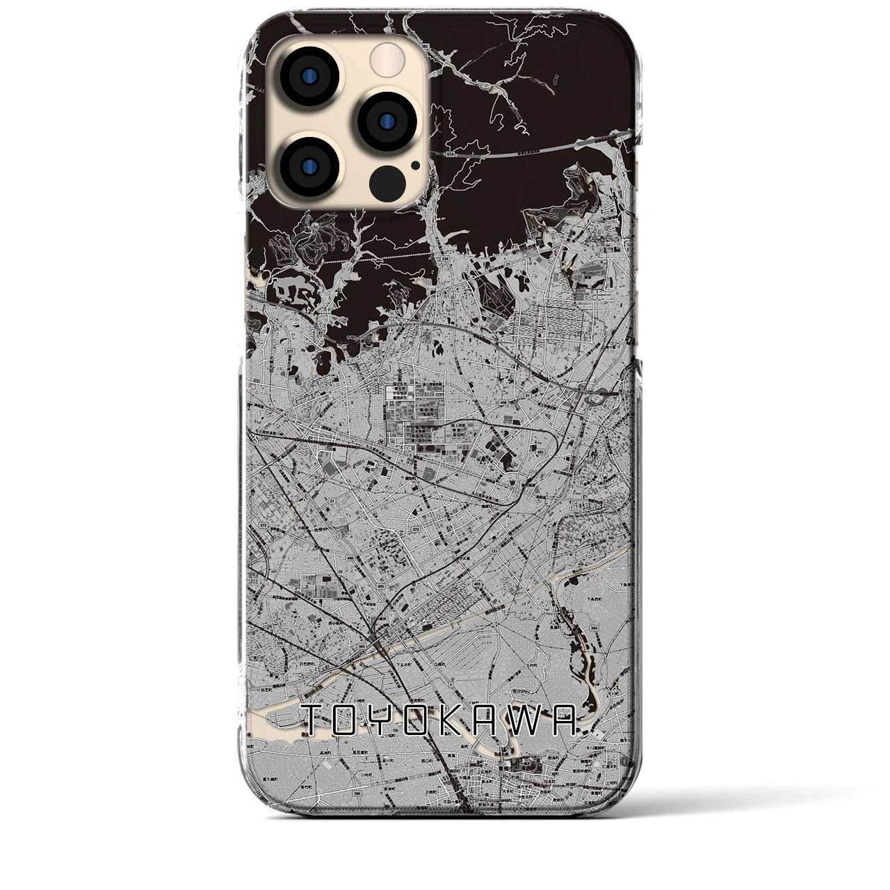 【豊川(愛知県)】地図柄iPhoneケース(クリアタイプ)