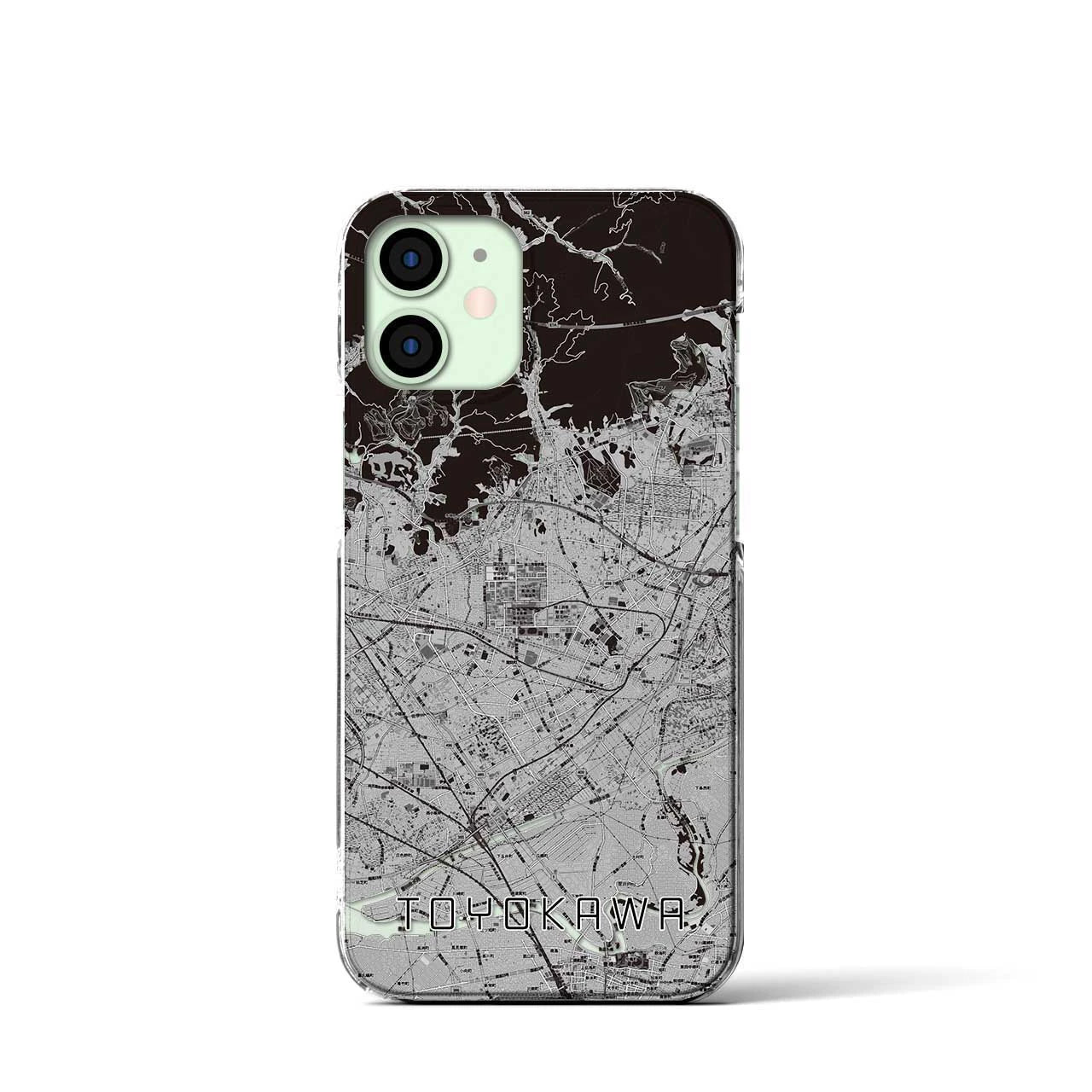 【豊川(愛知県)】地図柄iPhoneケース(クリアタイプ)