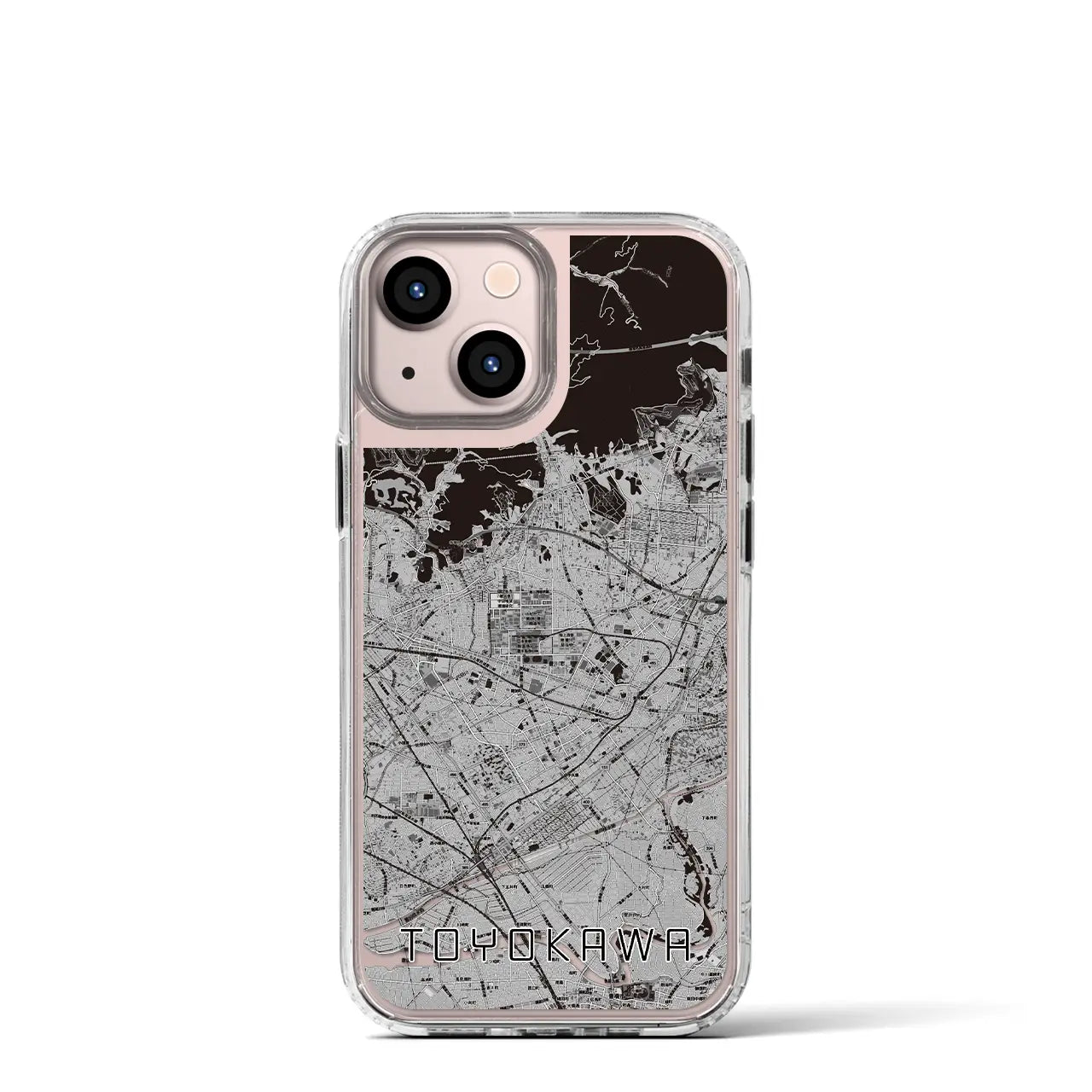 【豊川(愛知県)】地図柄iPhoneケース(MagSafeタイプ)