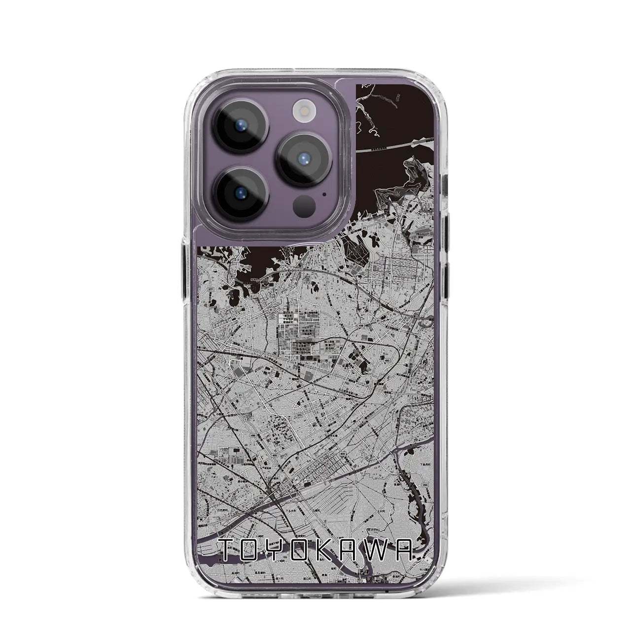 【豊川(愛知県)】地図柄iPhoneケース(MagSafeタイプ)