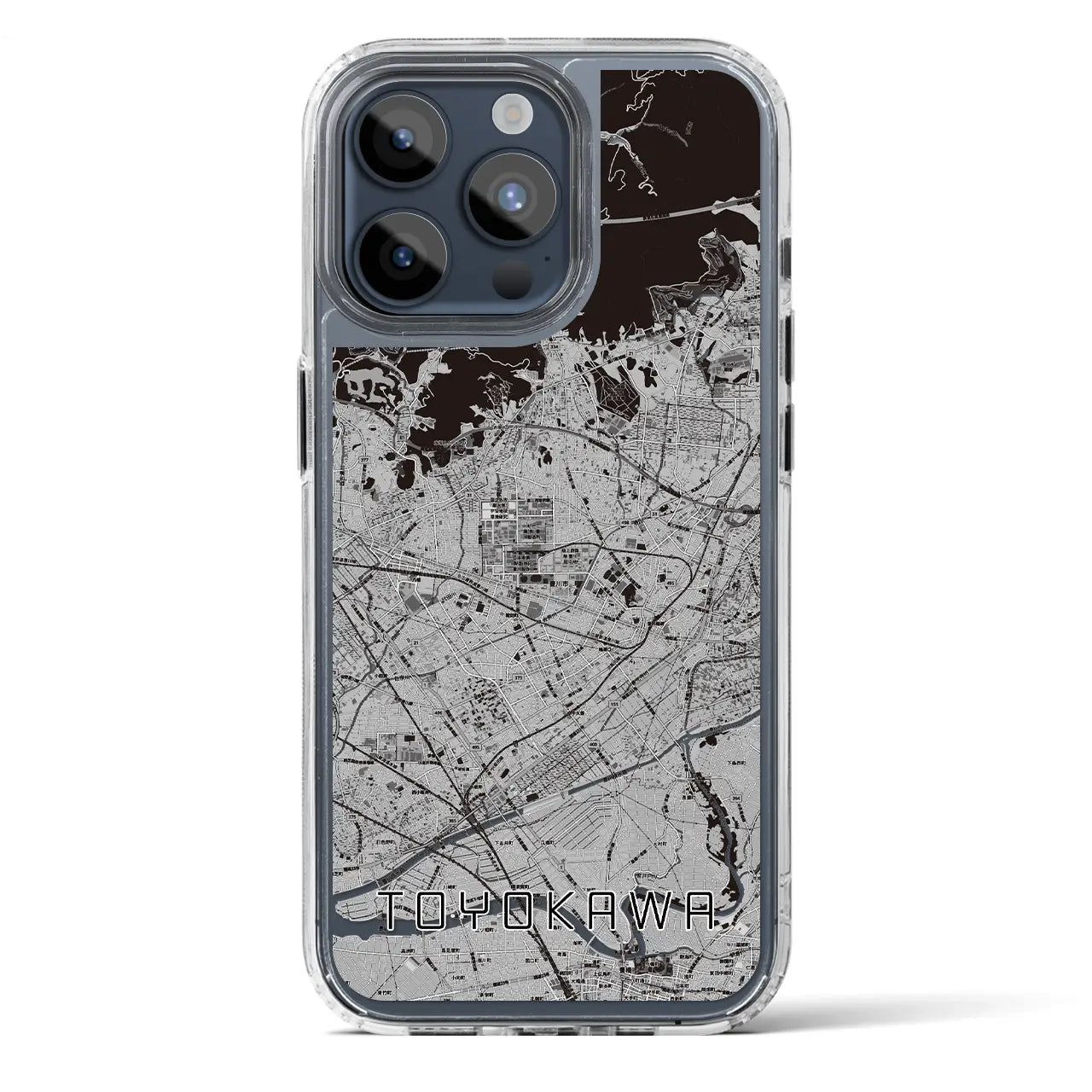 【豊川(愛知県)】地図柄iPhoneケース(MagSafeタイプ)