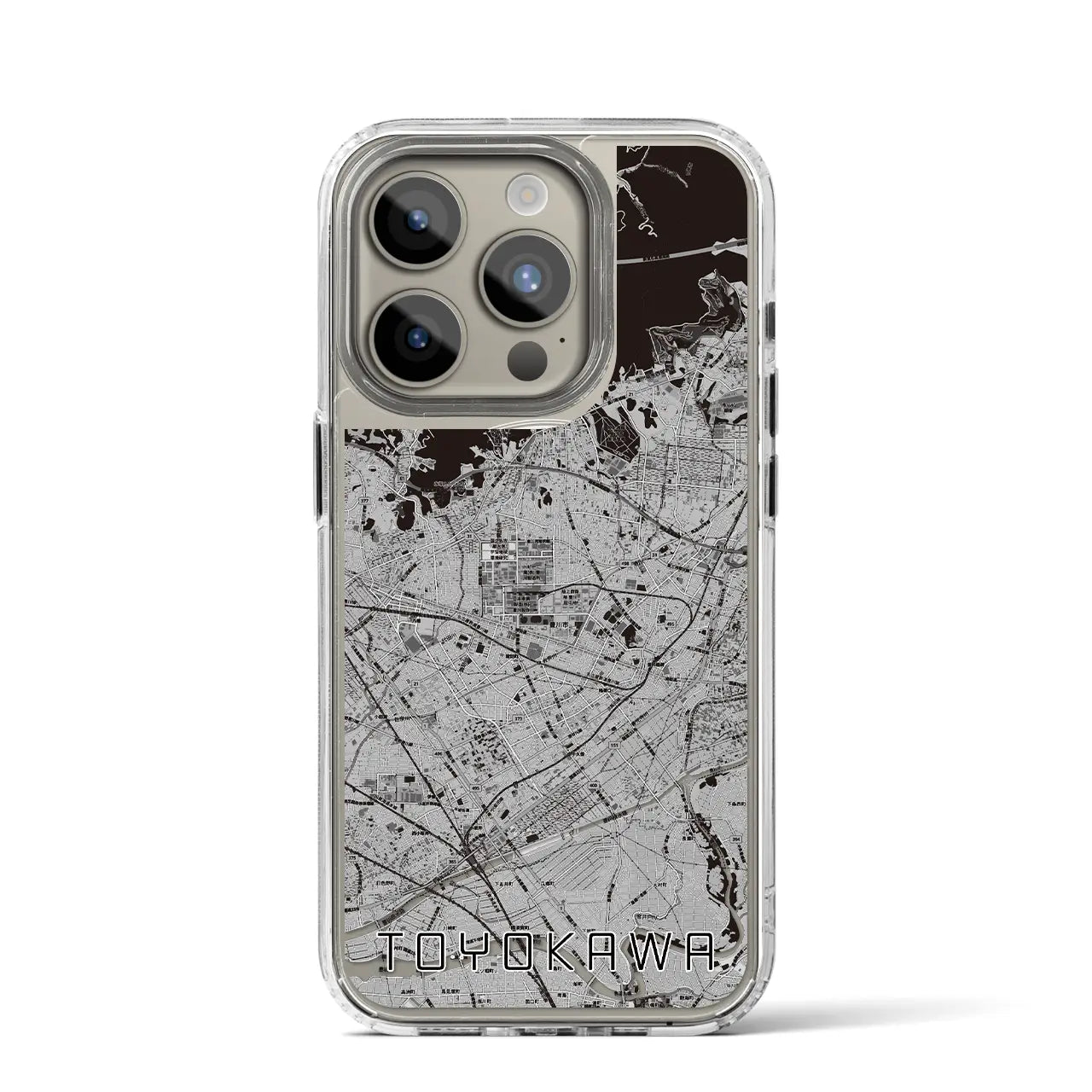 【豊川(愛知県)】地図柄iPhoneケース(MagSafeタイプ)