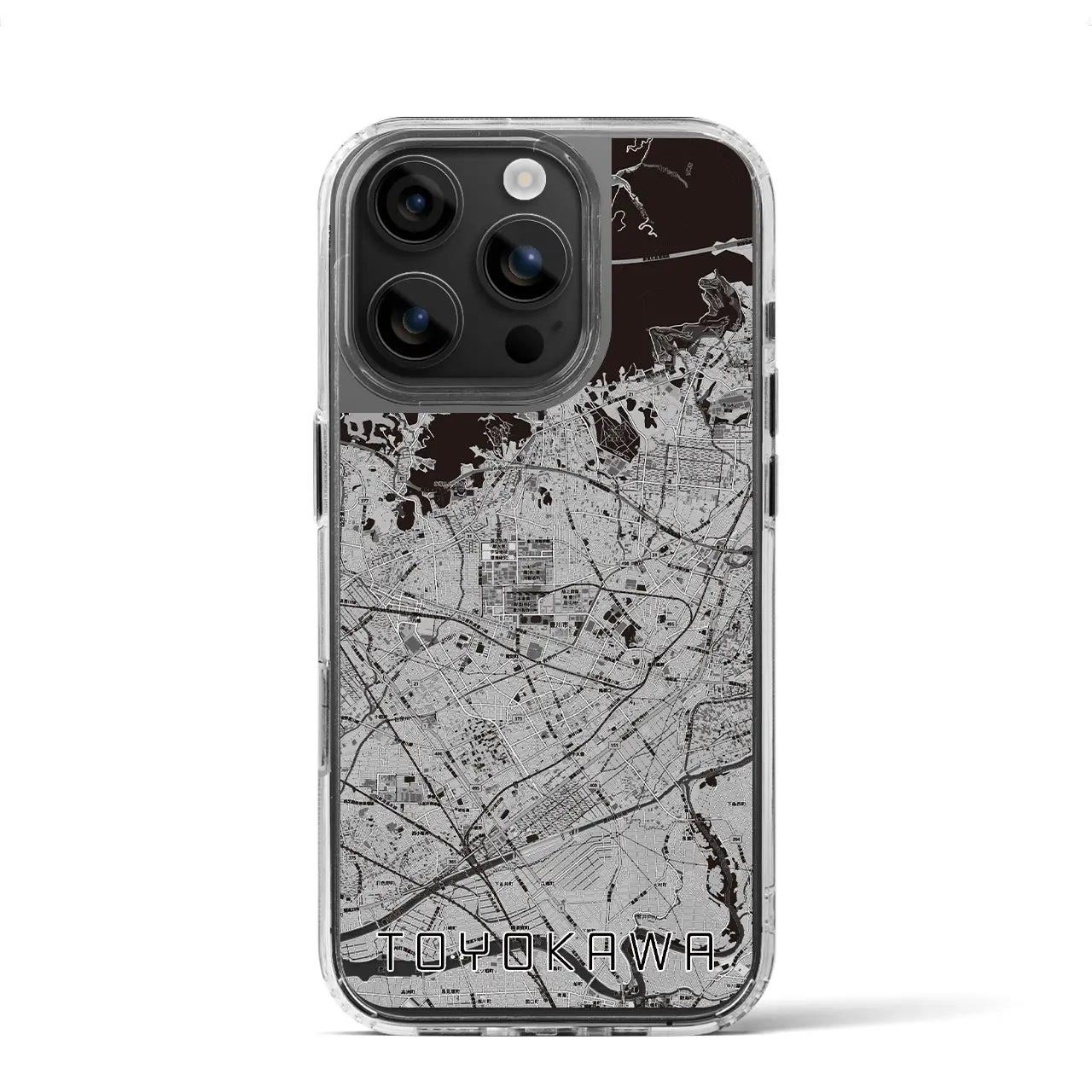 【豊川(愛知県)】地図柄iPhoneケース(MagSafeタイプ)