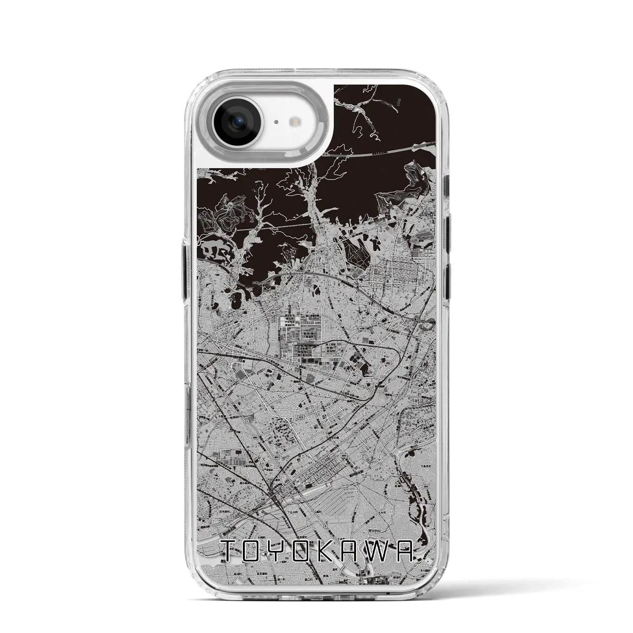 【豊川(愛知県)】地図柄iPhoneケース(MagSafeタイプ)