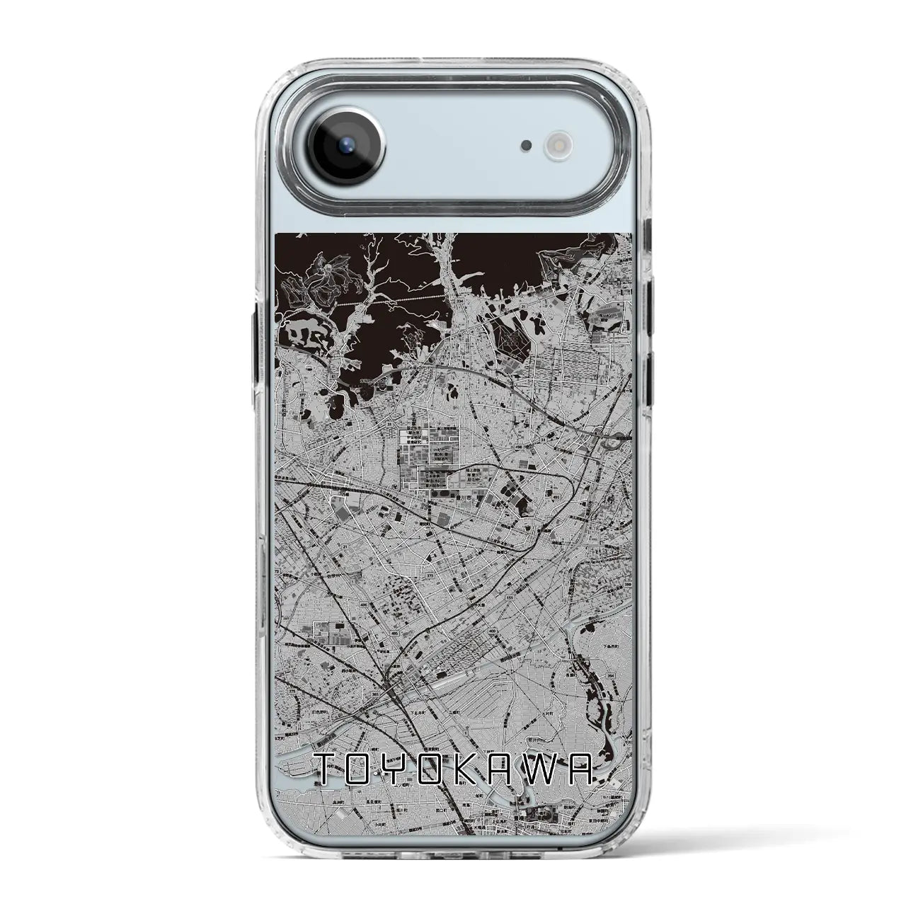 【豊川(愛知県)】地図柄iPhoneケース(MagSafeタイプ)