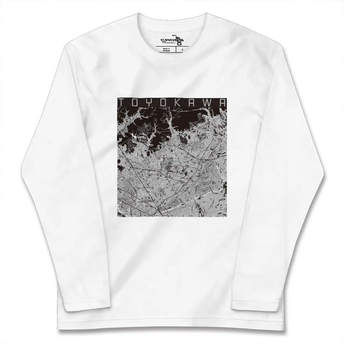 【豊川(愛知県)】地図柄ロングスリーブTシャツ