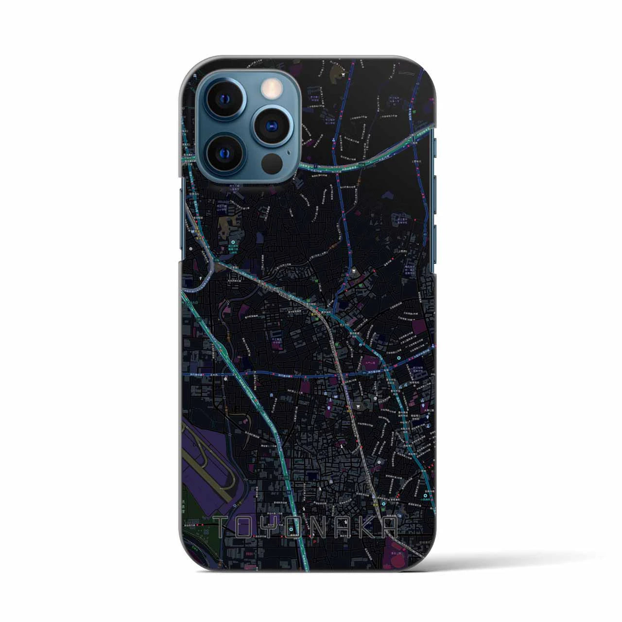 【豊中(大阪府)】地図柄iPhoneケース(バックカバータイプ)