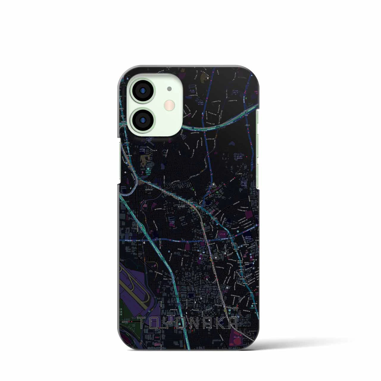 【豊中(大阪府)】地図柄iPhoneケース(バックカバータイプ)