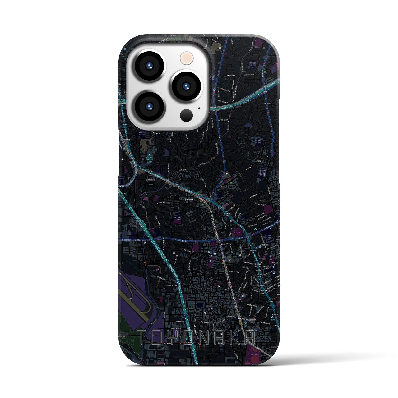 【豊中(大阪府)】地図柄iPhoneケース(バックカバータイプ)