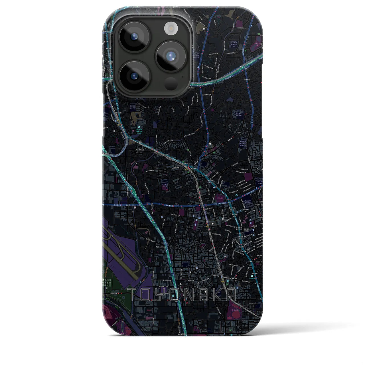 【豊中(大阪府)】地図柄iPhoneケース(バックカバータイプ)