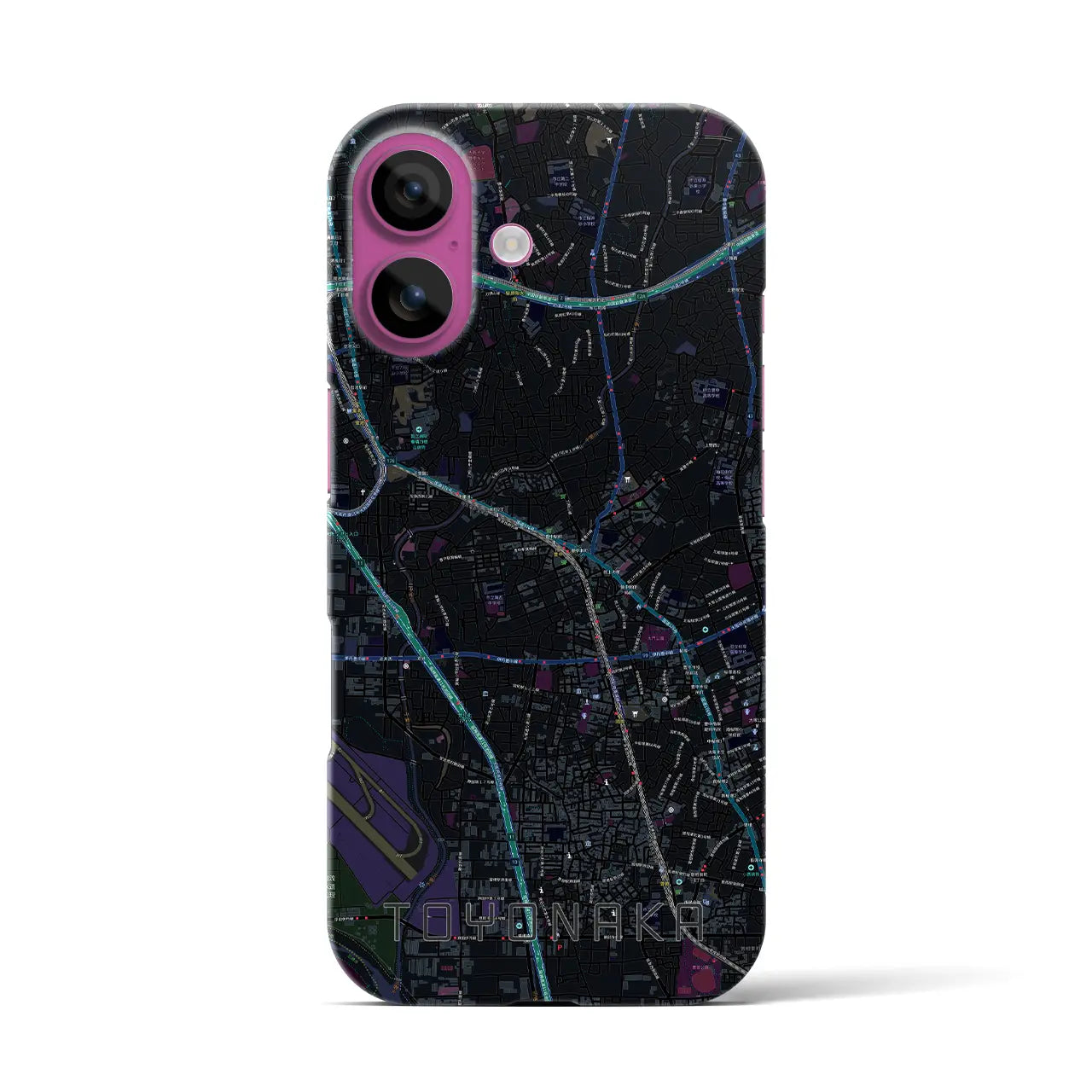 【豊中(大阪府)】地図柄iPhoneケース(バックカバータイプ)