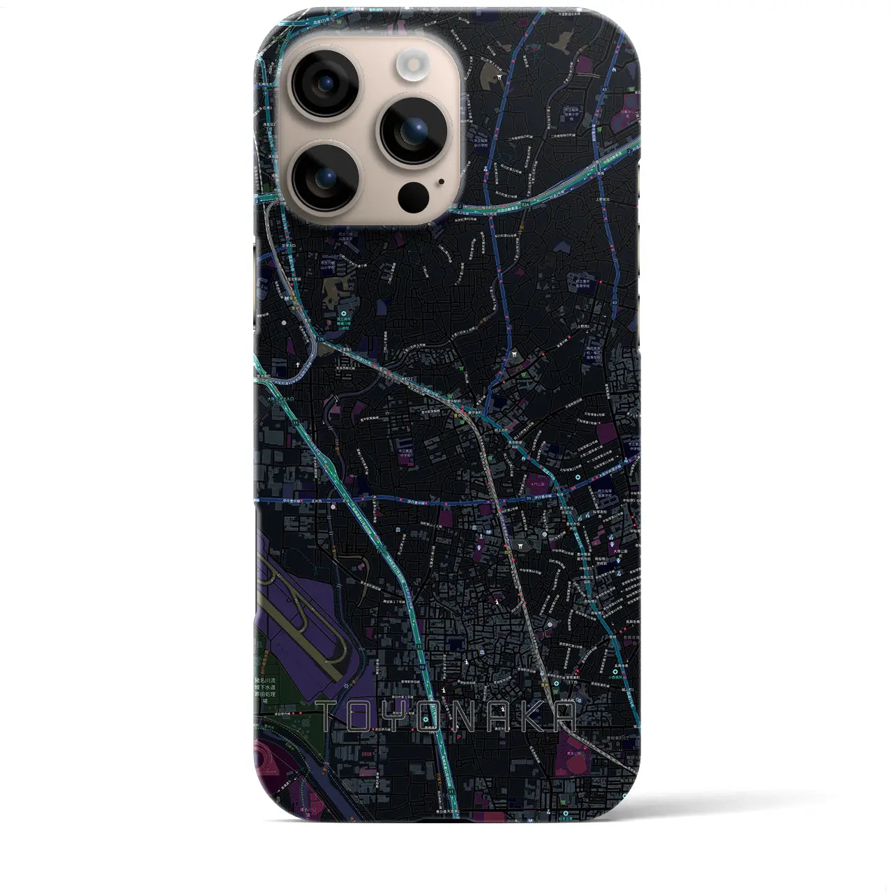 【豊中(大阪府)】地図柄iPhoneケース(バックカバータイプ)