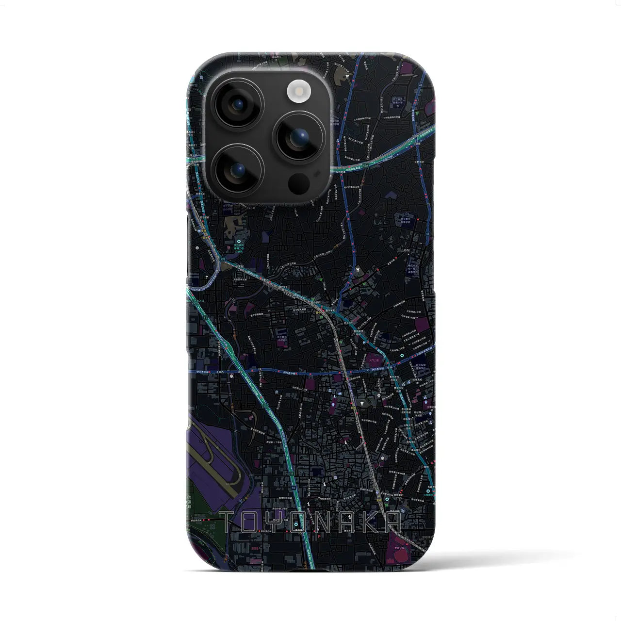 【豊中(大阪府)】地図柄iPhoneケース(バックカバータイプ)