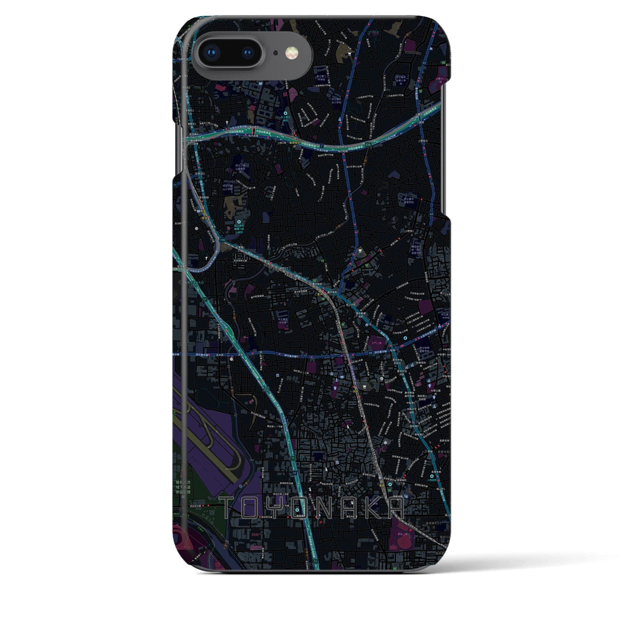 【豊中(大阪府)】地図柄iPhoneケース(バックカバータイプ)