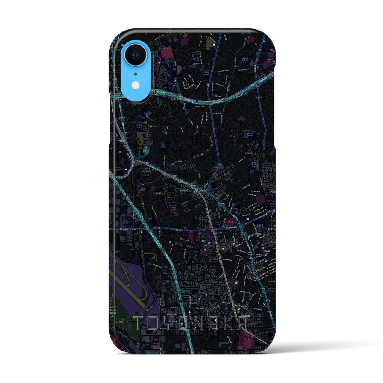 【豊中(大阪府)】地図柄iPhoneケース(バックカバータイプ)