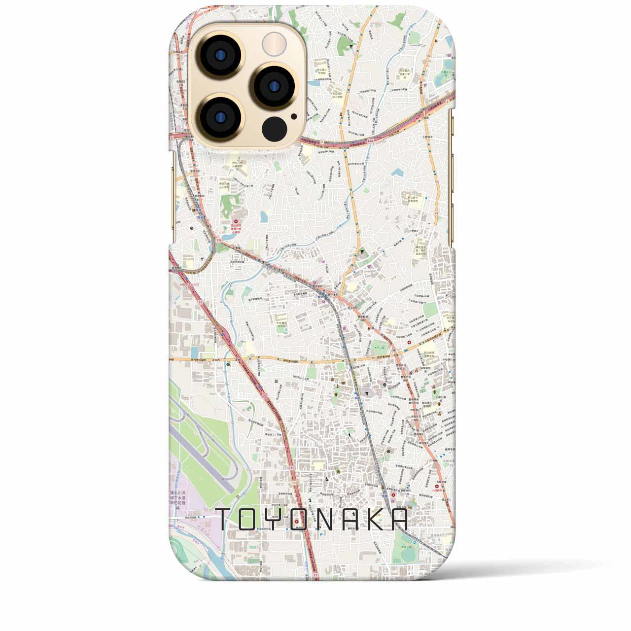 【豊中(大阪府)】地図柄iPhoneケース(バックカバータイプ)