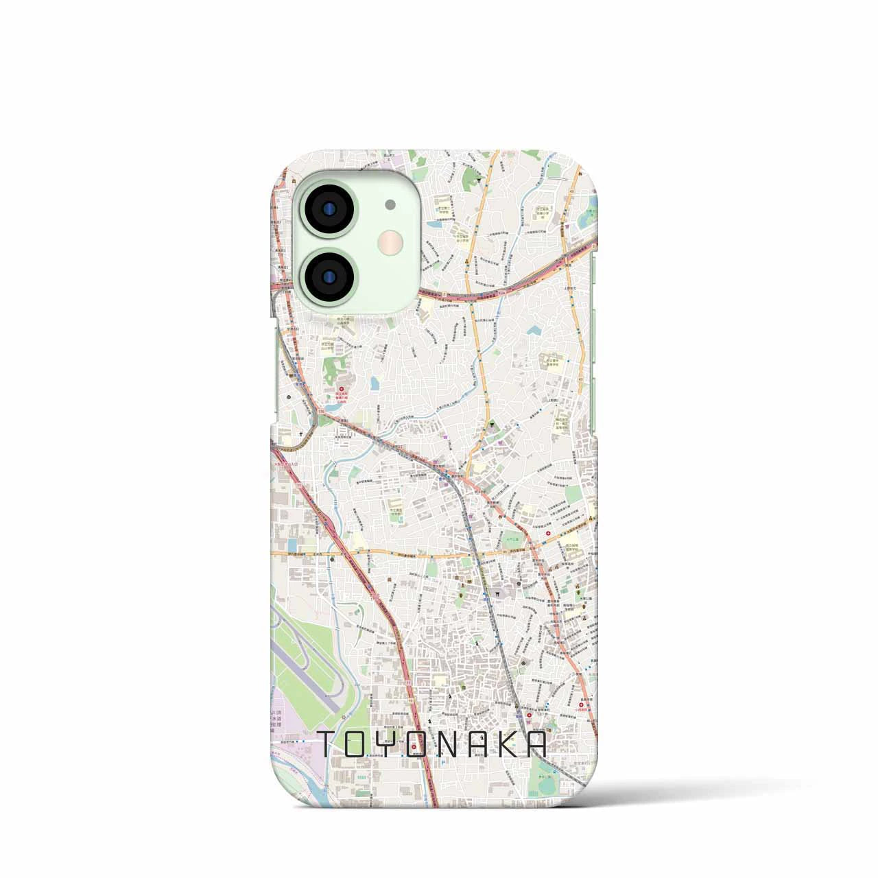 【豊中(大阪府)】地図柄iPhoneケース(バックカバータイプ)