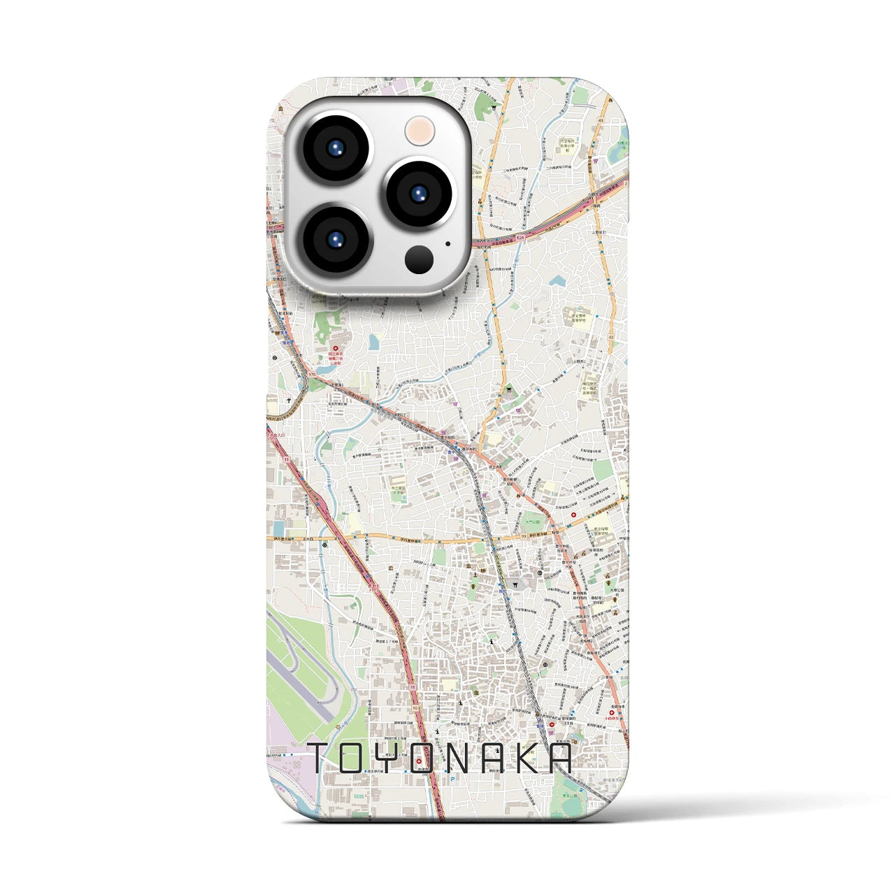 【豊中(大阪府)】地図柄iPhoneケース(バックカバータイプ)