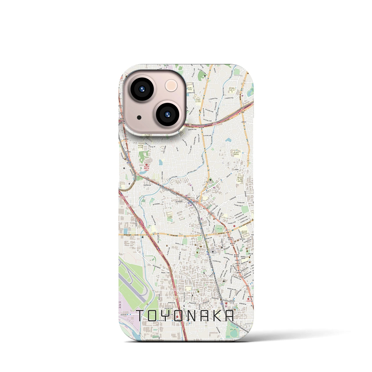【豊中(大阪府)】地図柄iPhoneケース(バックカバータイプ)