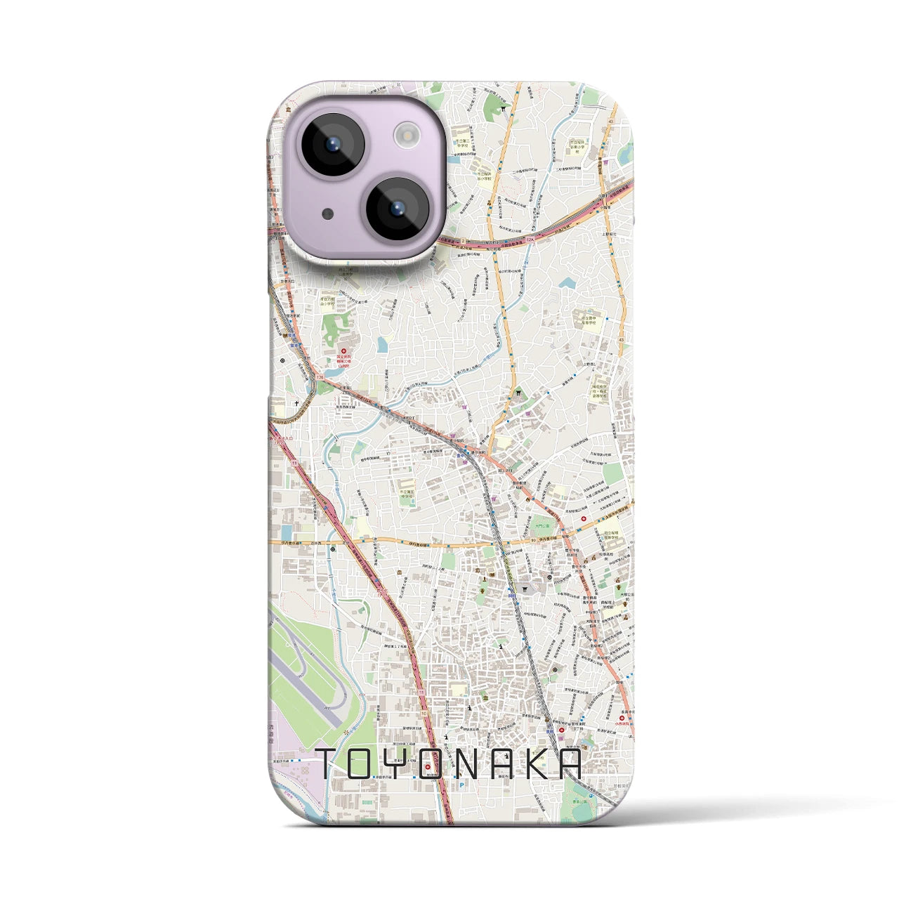 【豊中(大阪府)】地図柄iPhoneケース(バックカバータイプ)